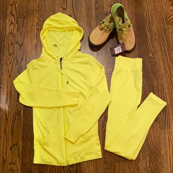 New Mix Pants Jumpsuits 2 Sale New Mix Zip Up Jacket And Legging Set Poshmark